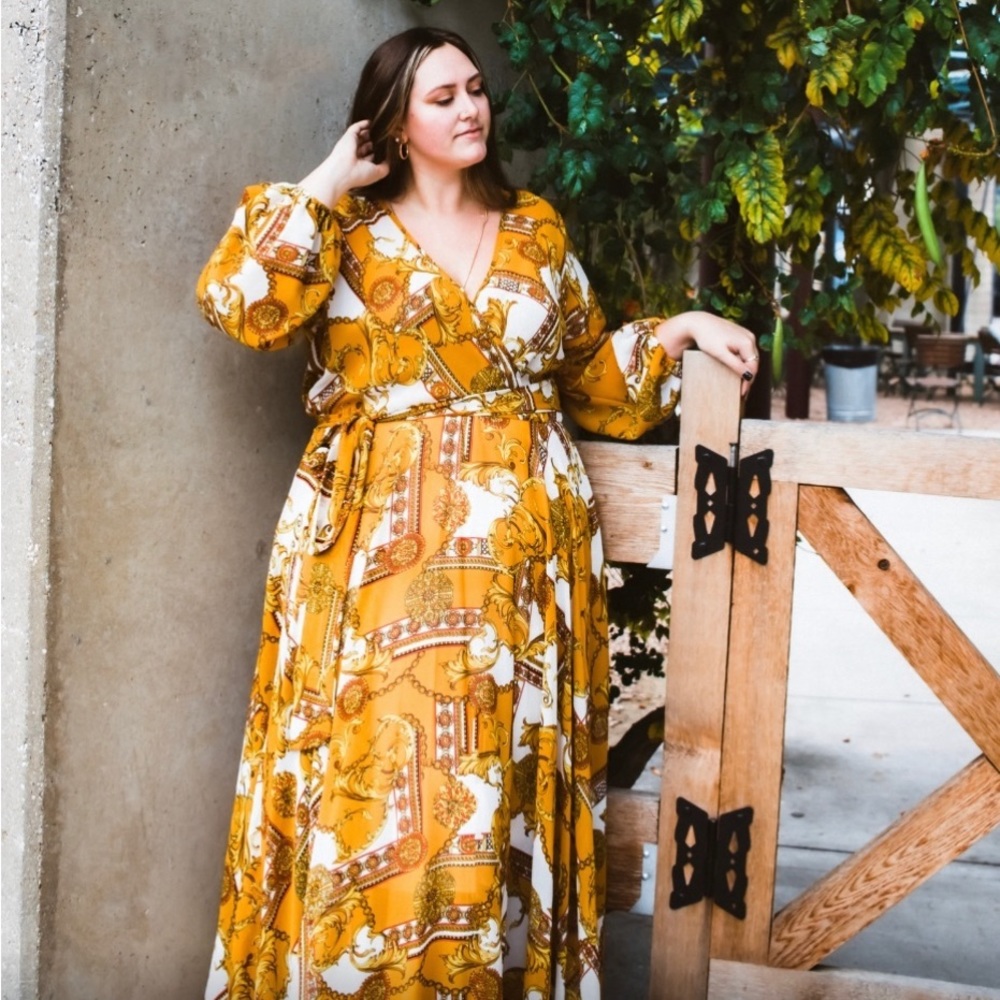 Flows plus size maxi dress